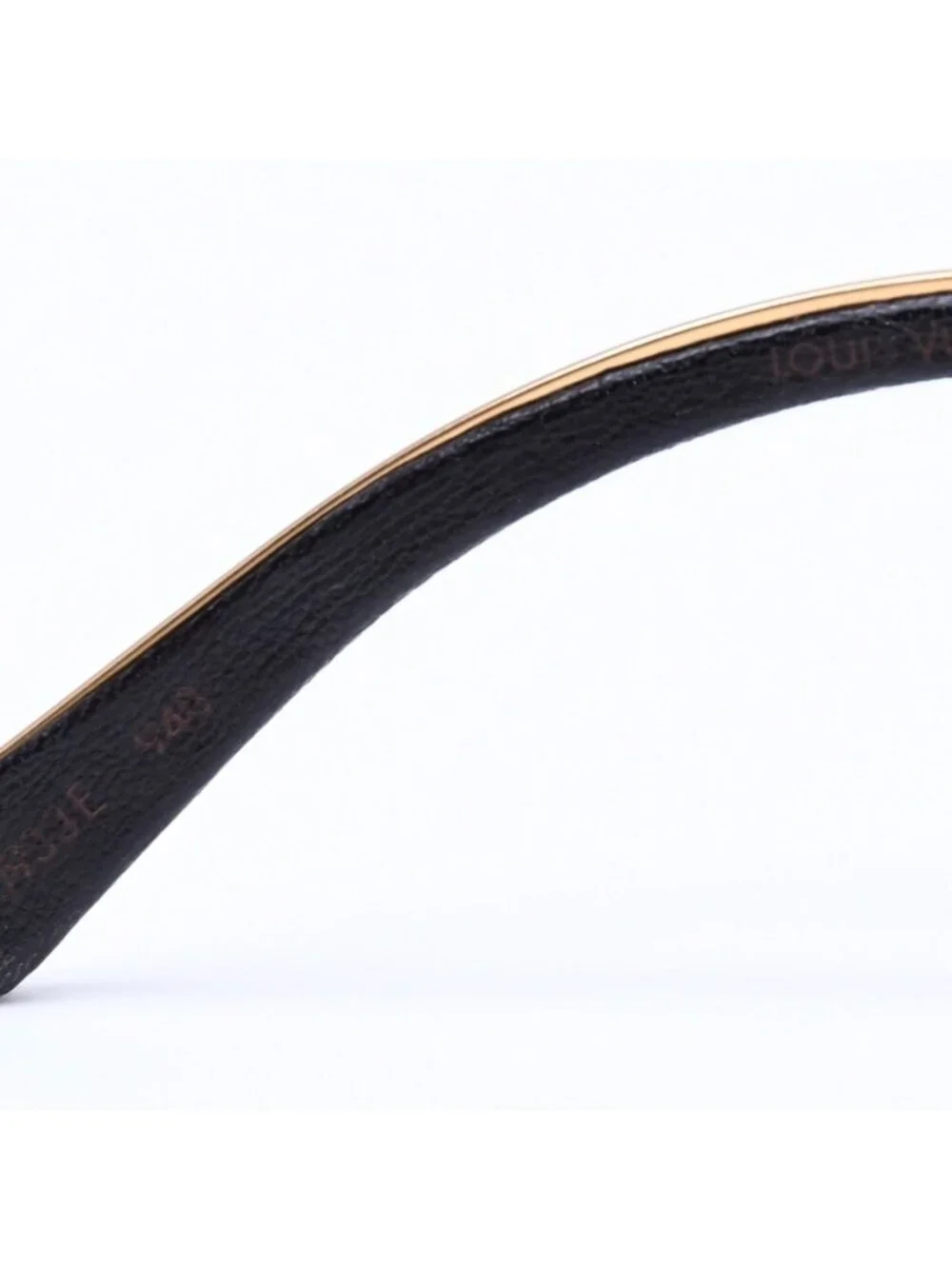 Louis Vuitton Sunglasses Leather Gold Eyewear
